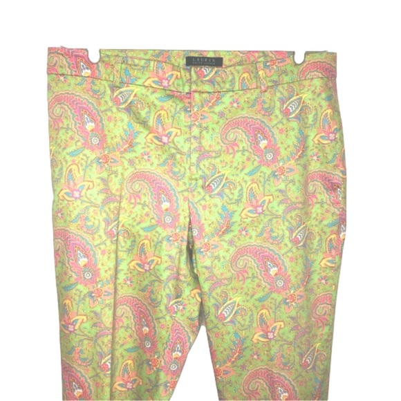 Lauren Ralph Lauren Pants - Ralph Lauren green paisley pants